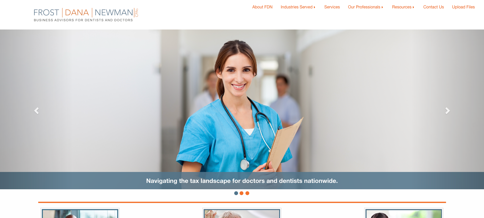 FROST|DANA|NEWMAN|CPAs - A CMS-Based Website